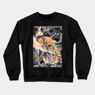 Runswick Rocks Abstract Crewneck Sweatshirt